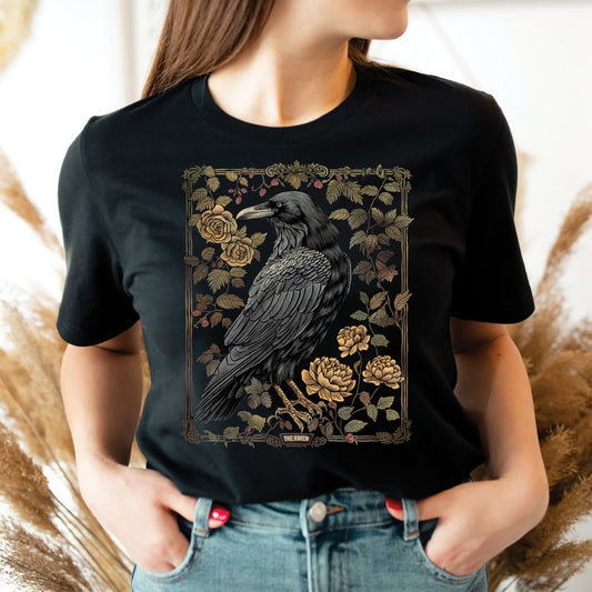 Vintage Raven - Halloween Halloween T-Shirt & Hoodie 0924