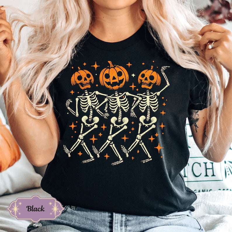 Kürbis-Skelett Halloween T-Shirt & Hoodie 0924