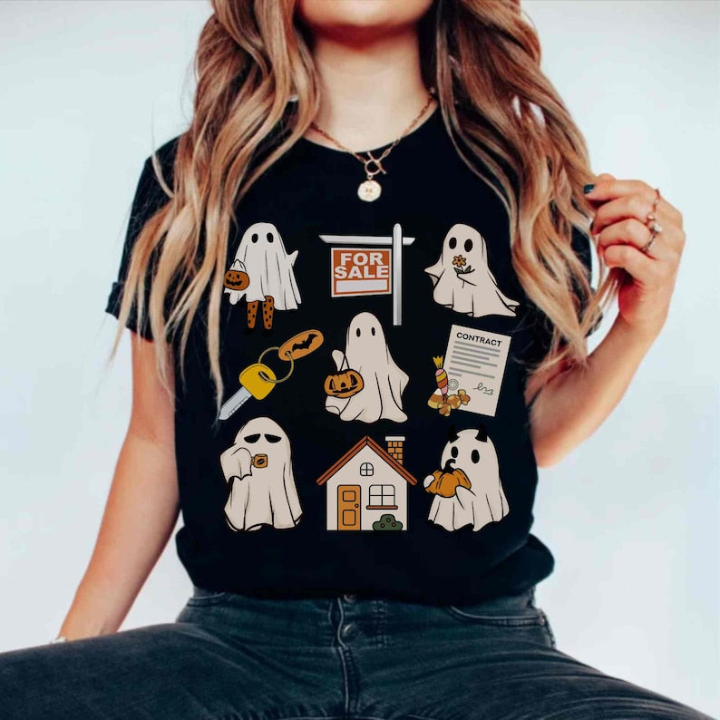 T-shirt et sweat à capuche Immobilier Halloween 0924