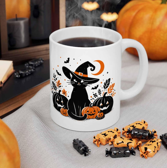 Halloween Black Cat Halloween Mug 0924