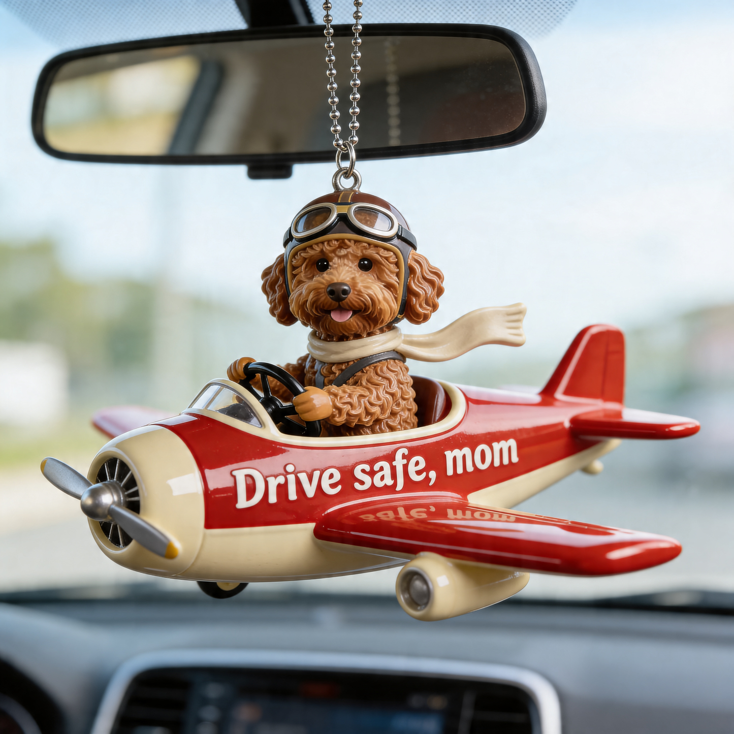 Cadeau pour Maman Chien, Maman Animal, Amoureux de Chiens et Chats - Ornement de Voiture Personnalisé