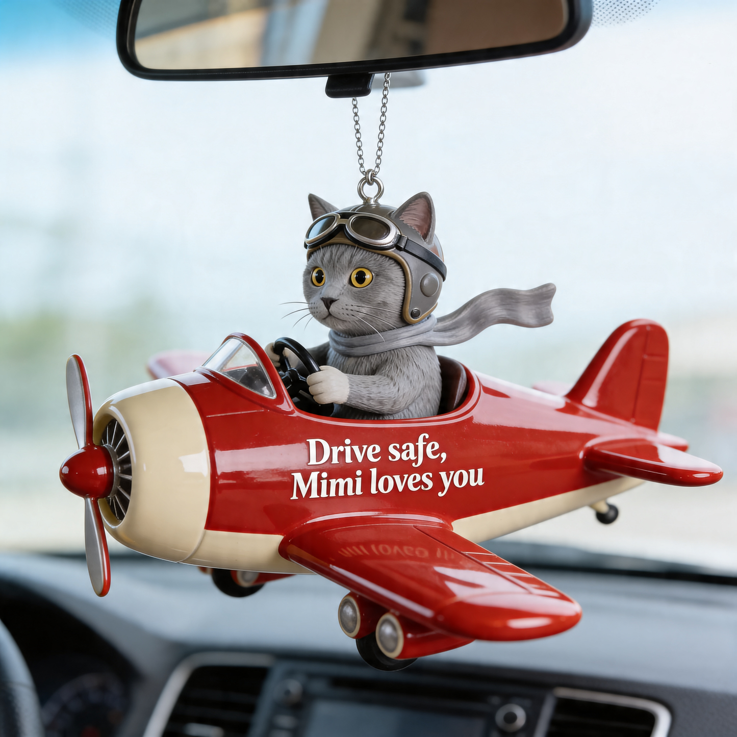 Cadeau pour Maman Chien, Maman Animal, Amoureux de Chiens et Chats - Ornement de Voiture Personnalisé