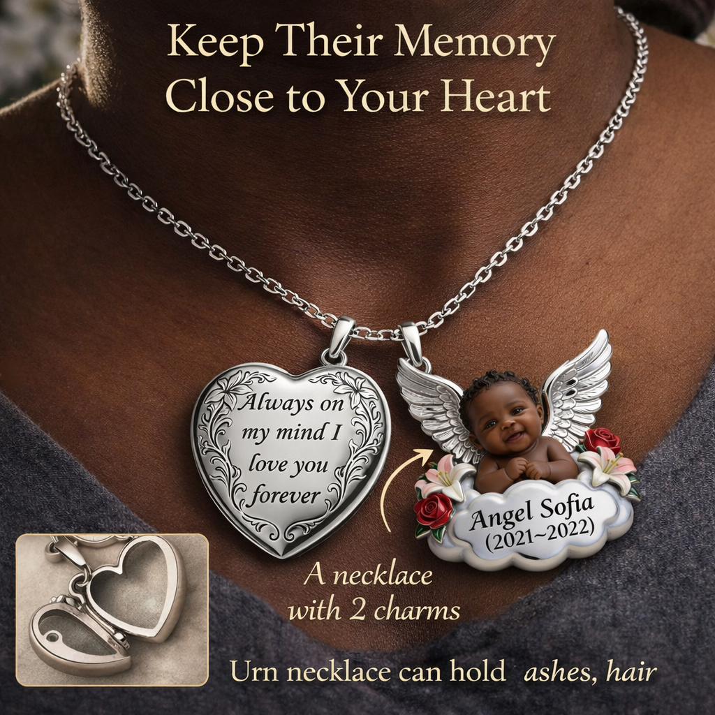 Urn Necklace for Ashes, Cremation Jewelry Necklace, Memorial Gift - Personalized Memorial Urn Pendant Necklace