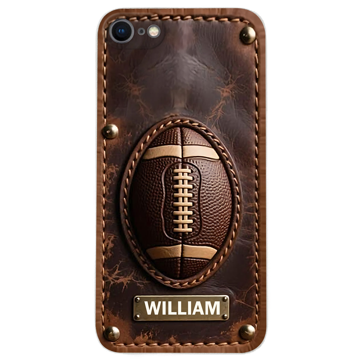 Gameday - Personalized Football Leather Phone Case