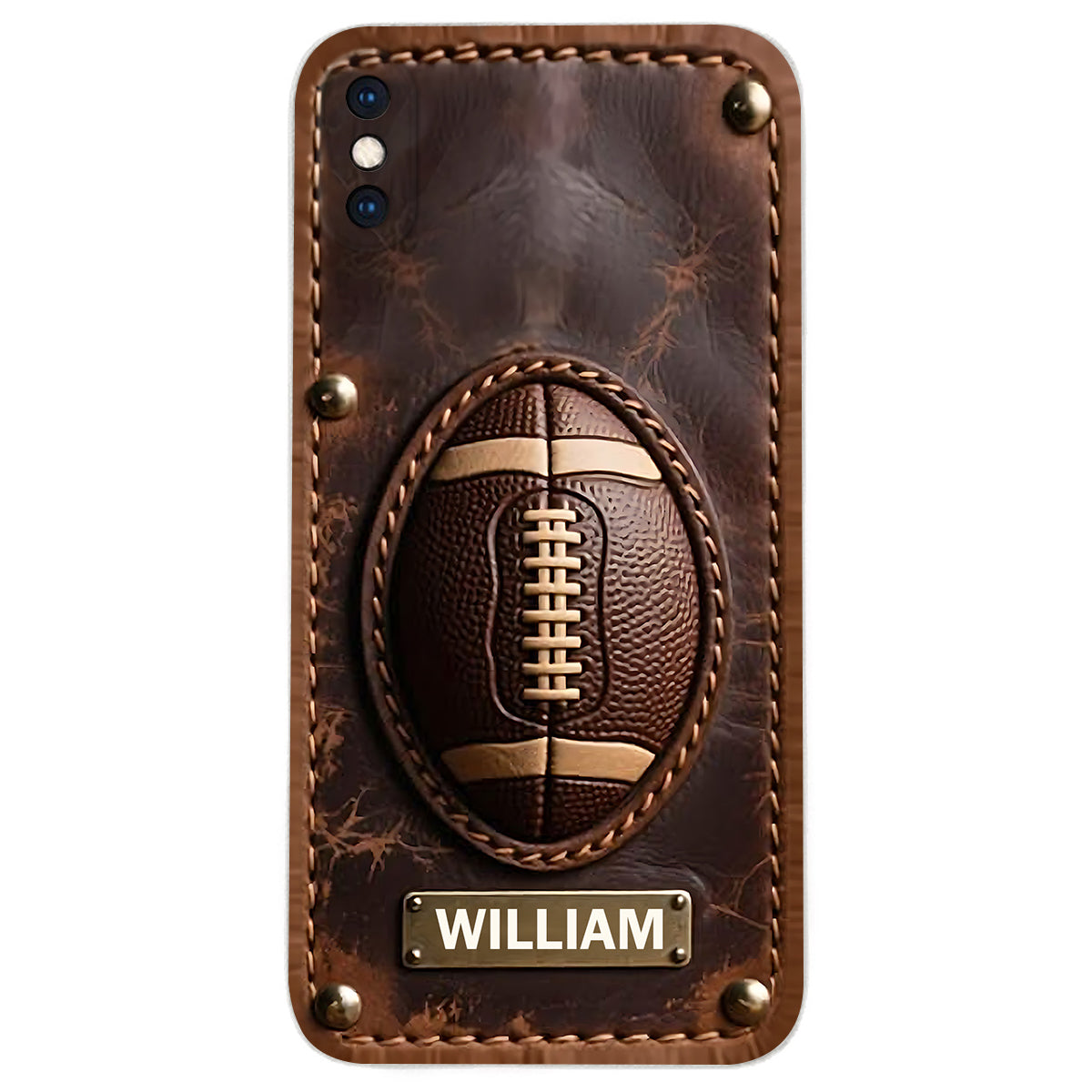 Gameday - Personalized Football Leather Phone Case