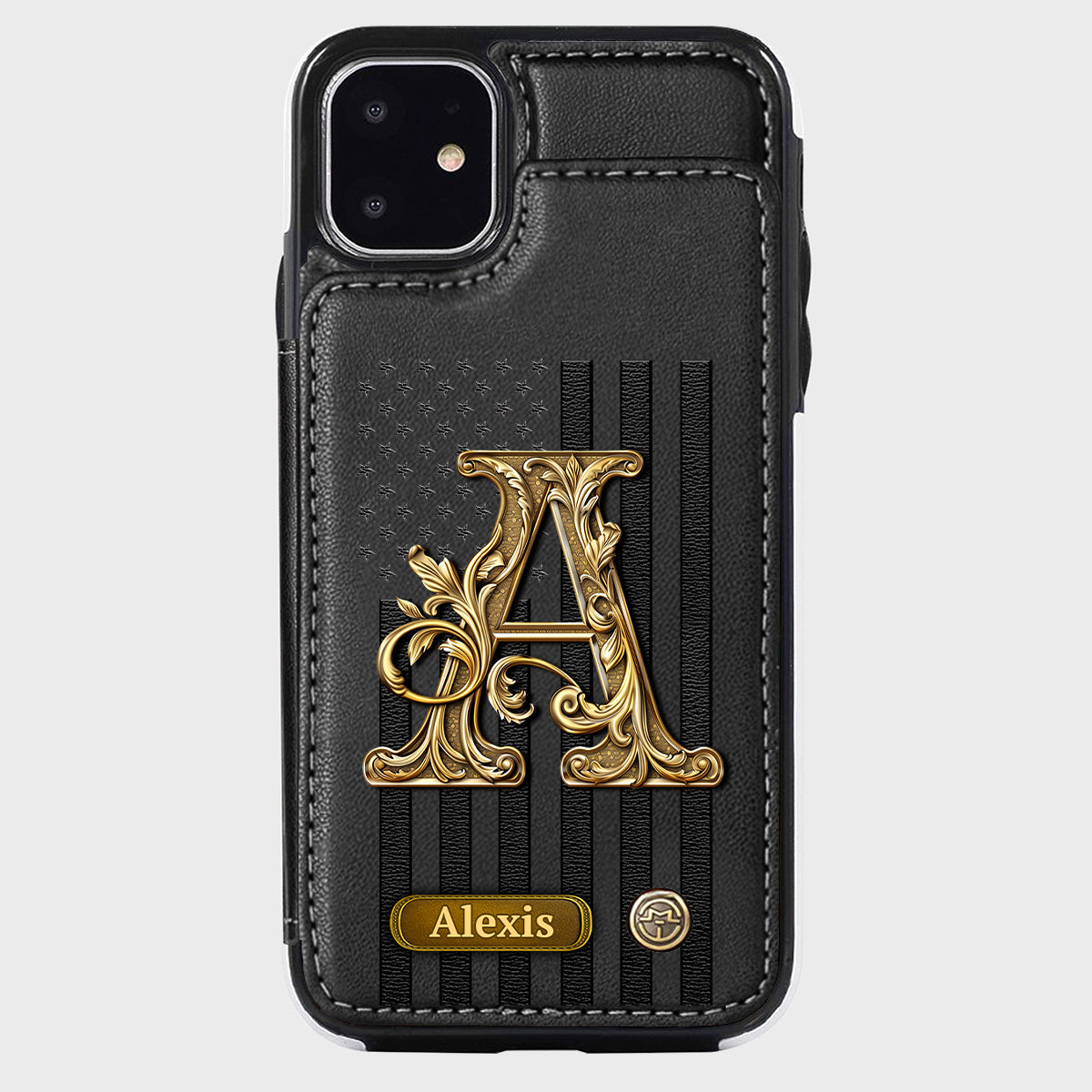 Cadeau initial pour lui, cadeau pour homme… - Étui portefeuille personnalisé pour téléphone