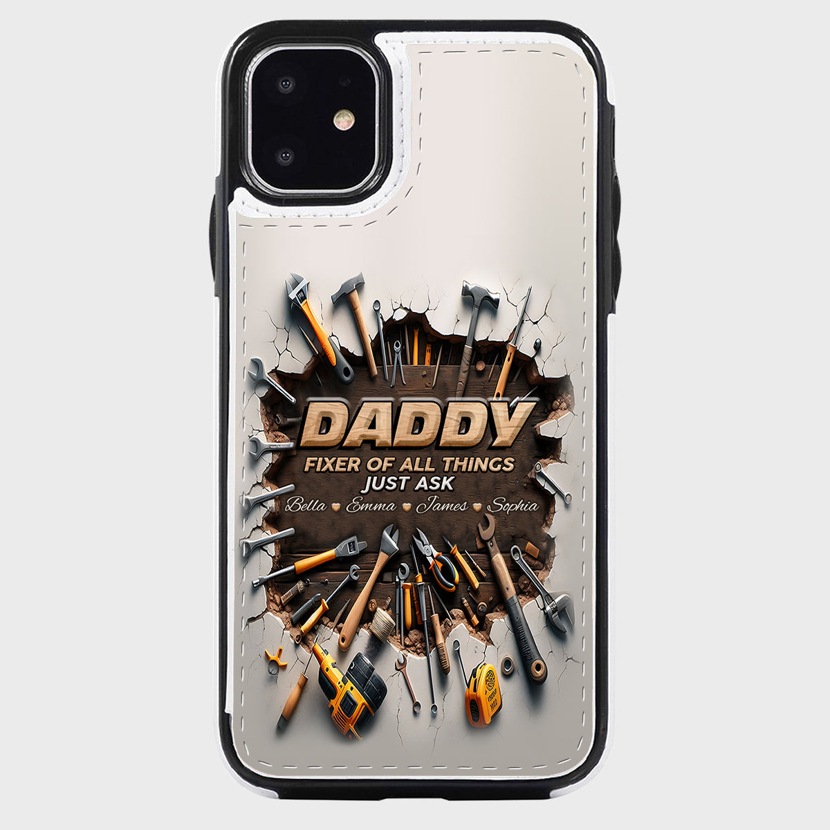 Fixer Of All Things - Personalized Father Foldable Wallet Phone Case