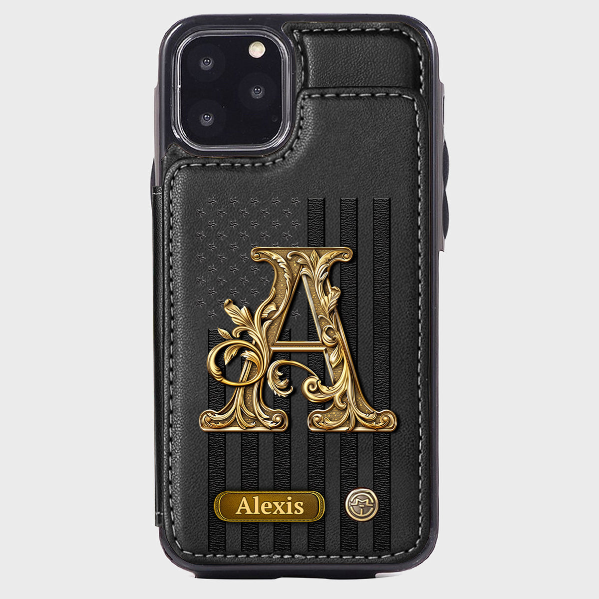 Cadeau initial pour lui, cadeau pour homme… - Étui portefeuille personnalisé pour téléphone
