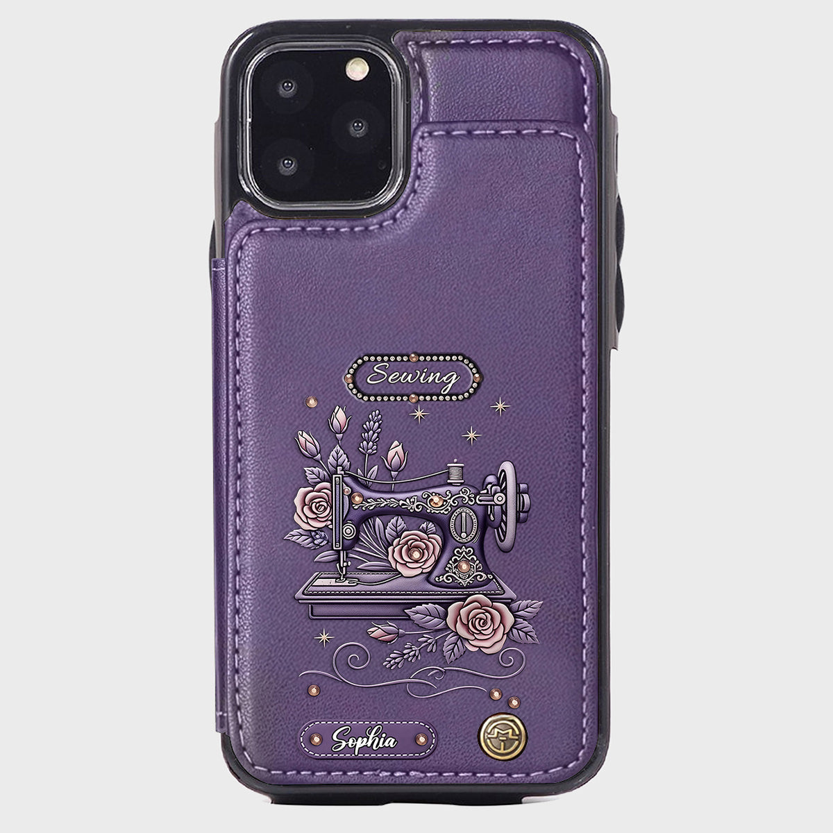 Love Sewing - Personalized Sewing Wallet Phone Case