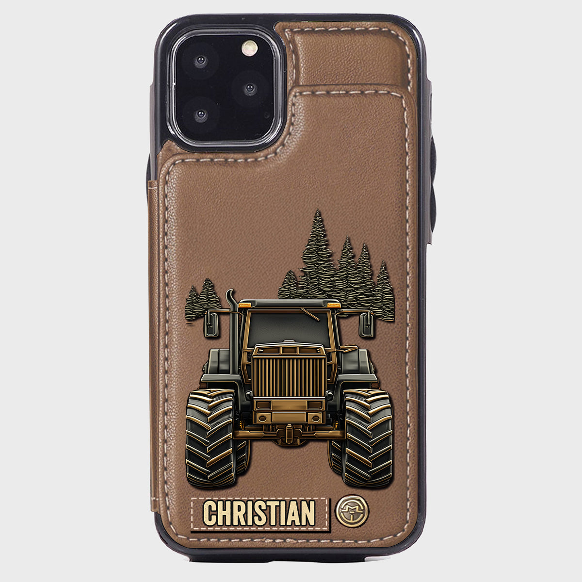 Tractor Ride - Personalized Tractor Wallet Phone Case
