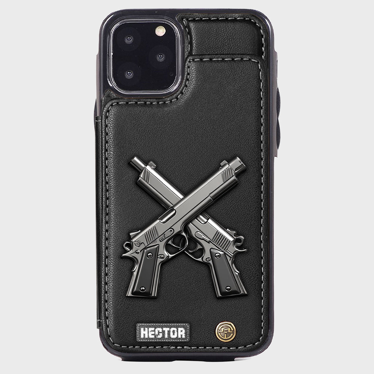 Crossed Pistols - Personalized Tactical equipment Wallet Phone Case