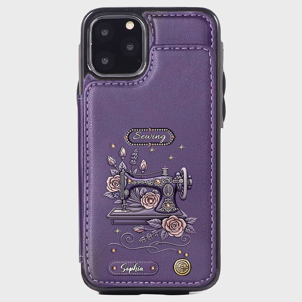 Love Sewing - Personalized Sewing Wallet Phone Case