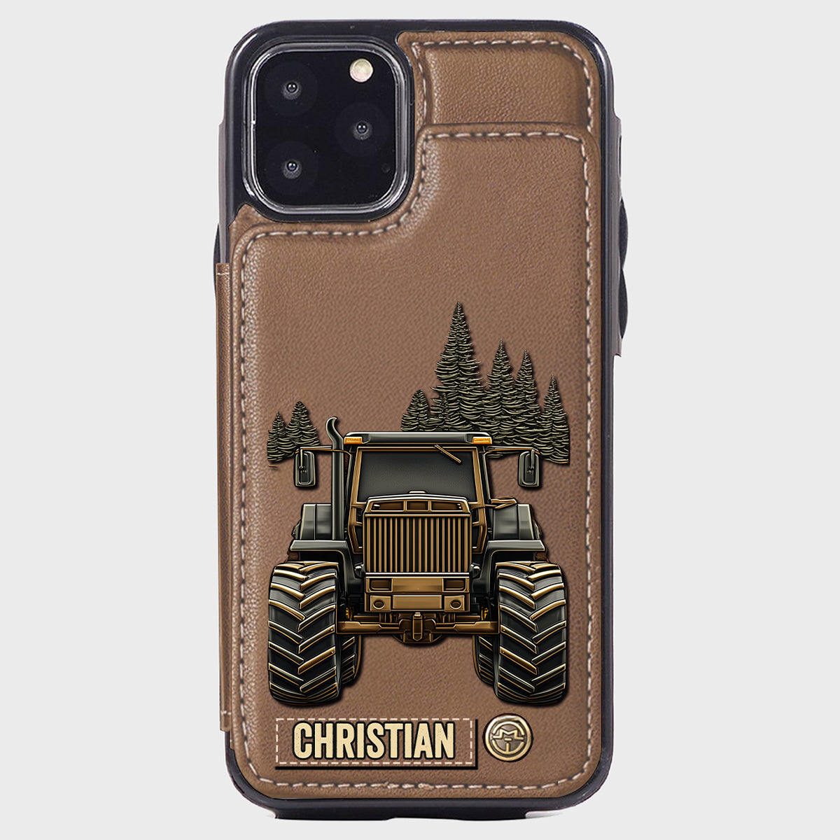Tractor Ride - Personalized Tractor Wallet Phone Case