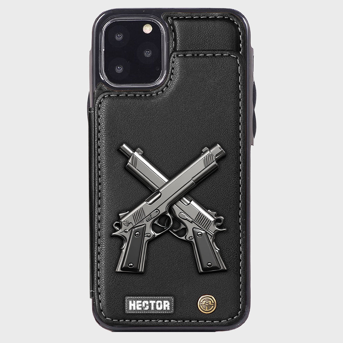 Crossed Pistols - Personalized Tactical equipment Wallet Phone Case