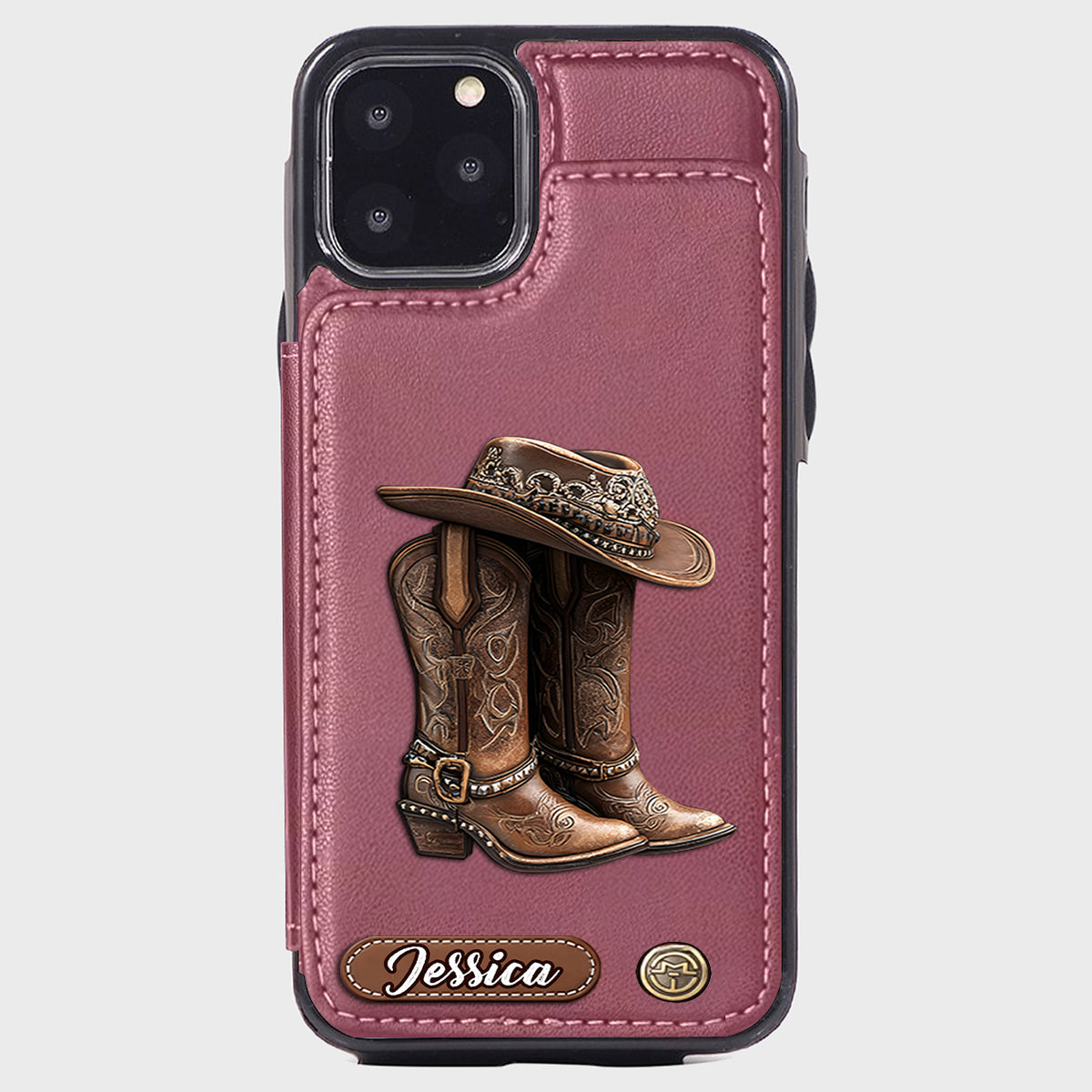 Western Spirit - Personalized Cowgirl Wallet Phone Case