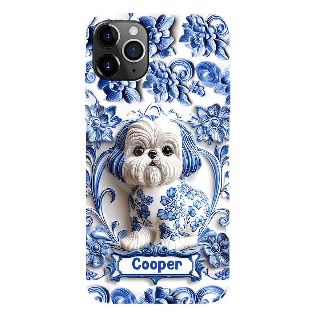 Coque de téléphone personnalisée avec imprimé chien mignon