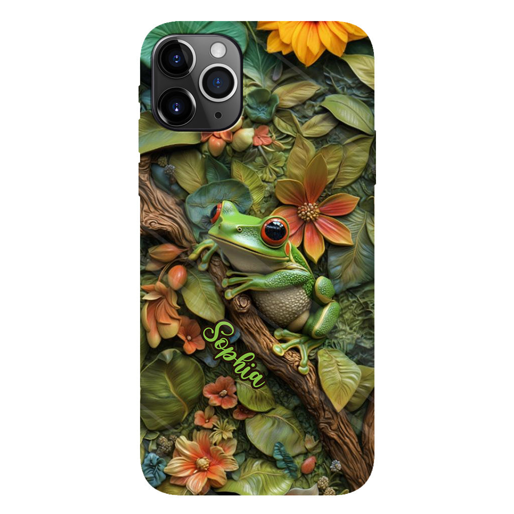 Adorable Frog - Personalized Frog Full Print Phone Case