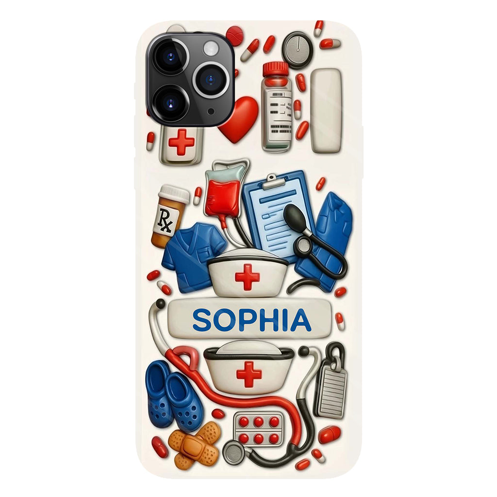 Nurses Are The Heart Of Healthcare - Personalized Nurse Full Print Phone Case