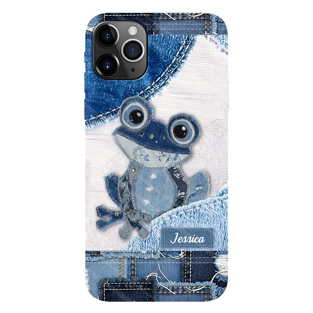 Coque de téléphone personnalisée Love Frog avec motif grenouille