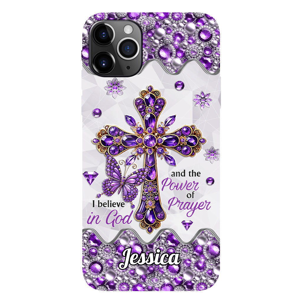 I Believe In God - Personalized Christian Full Print Phone Case