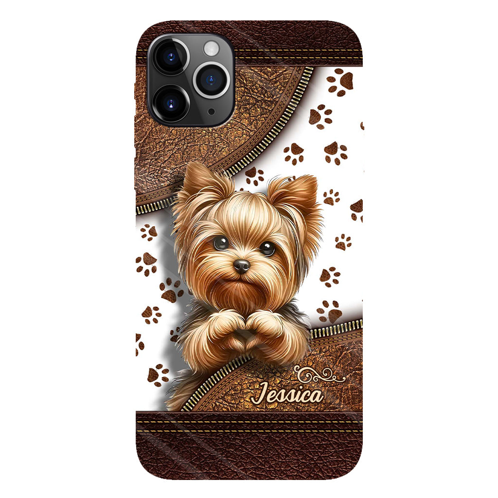Cute Yorkshire Terrier - Personalized Dog Full Print Phone Case