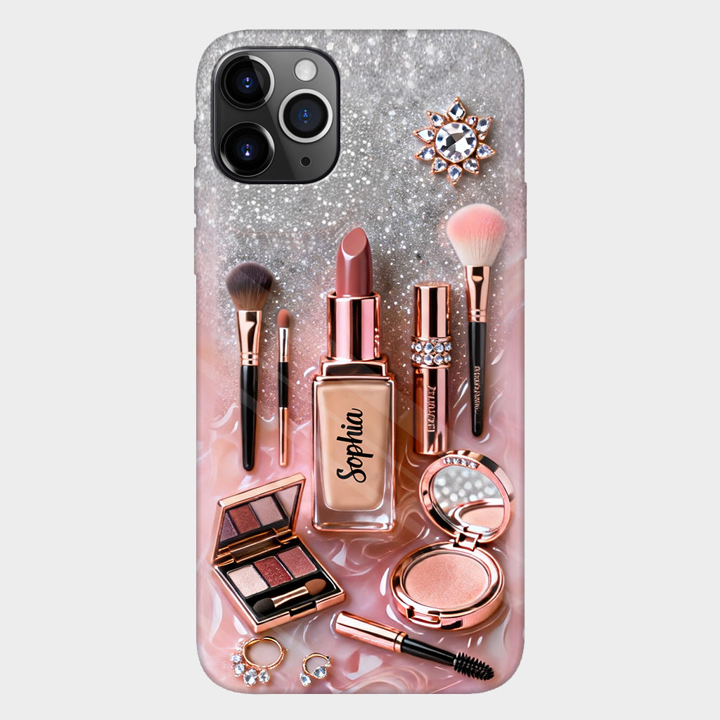 Maquilleuse fière - Coque de téléphone personnalisée avec impression intégrale - Maquillage