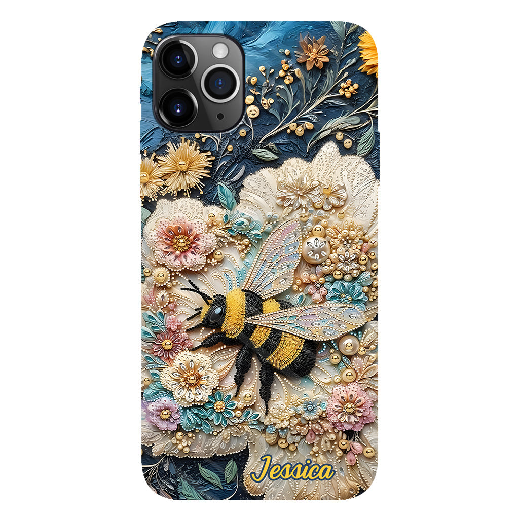 Bee Kind - Personalized Bee Full Print Phone Case