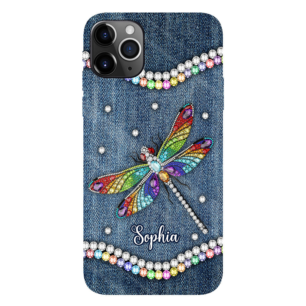Magnifique libellule - Coque de téléphone personnalisée avec motif libellule intégral