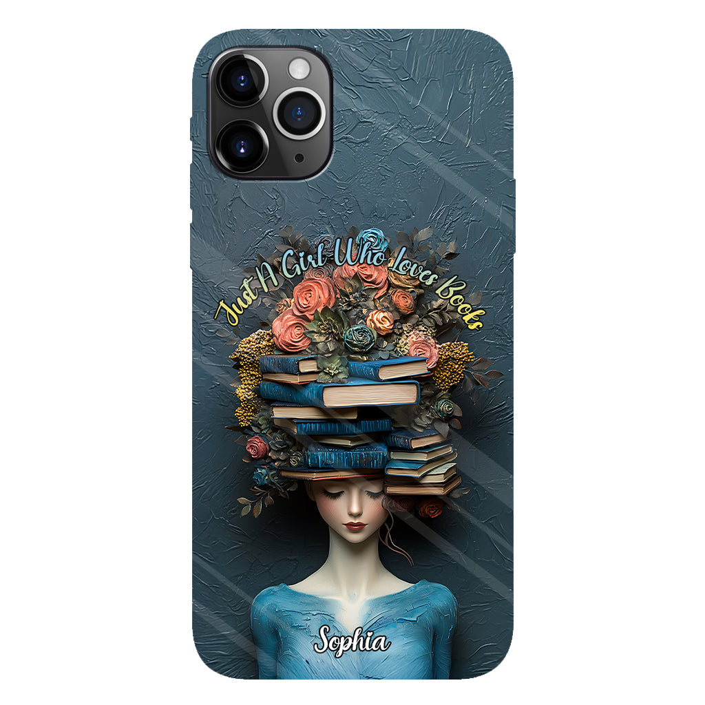 Just A Girl Who Loves Books - Personalized Book Full Print Phone Case