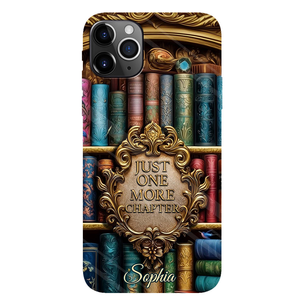 Just One More Chapter - Personalized Book Full Print Phone Case