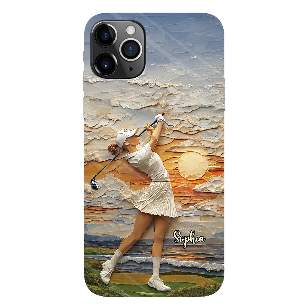Le golf, c'est ma vie - Coque de téléphone personnalisée avec impression intégrale sur le thème du golf
