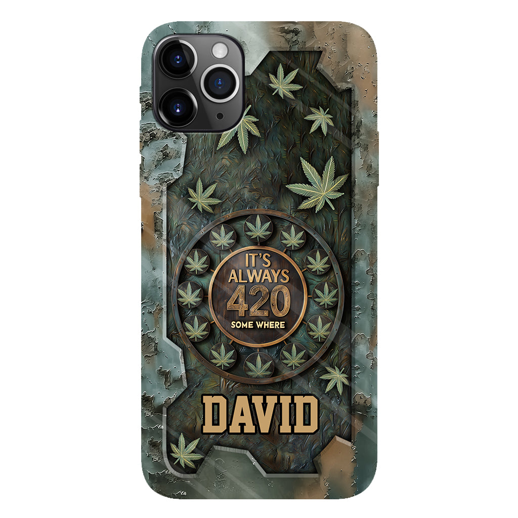 It's Always 420 - Personalized Weed Full Print Phone Case
