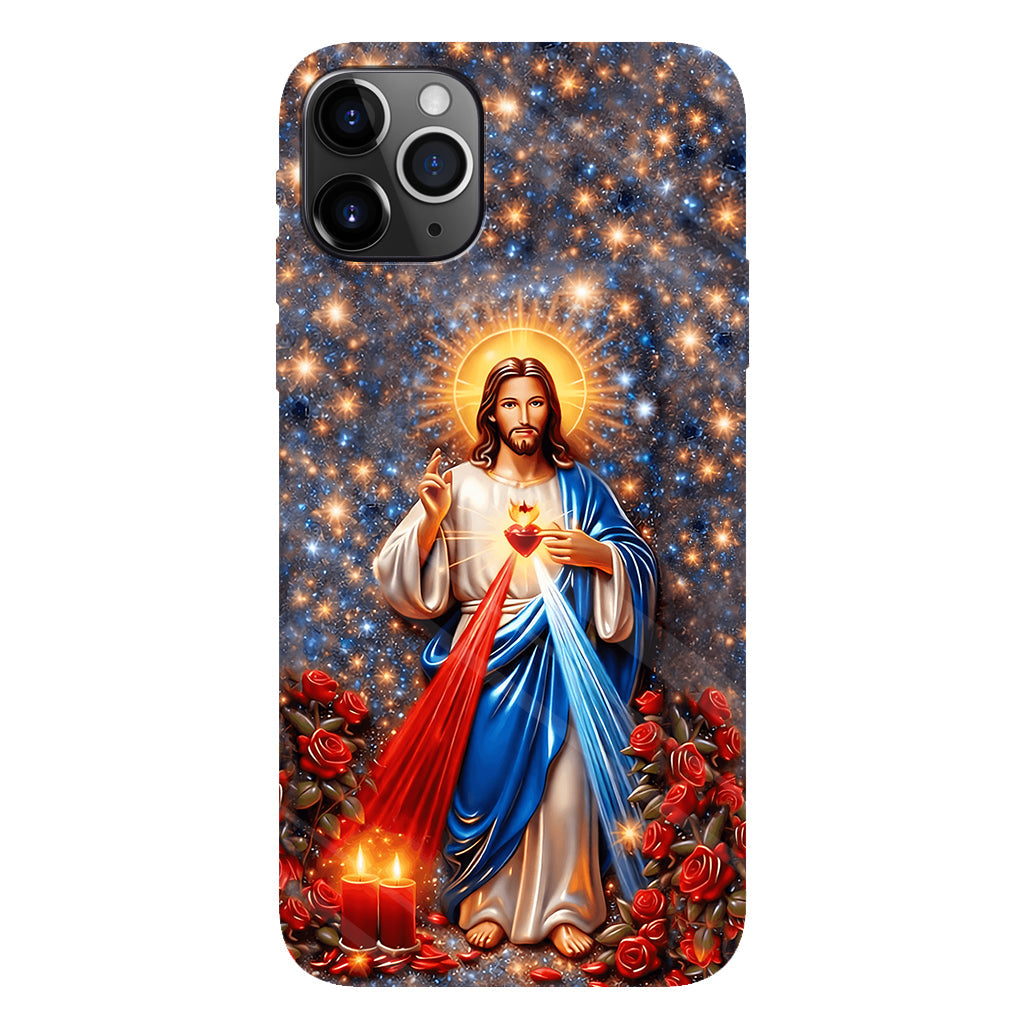 Sacré-Cœur de Jésus - Coque de téléphone personnalisée avec impression chrétienne intégrale