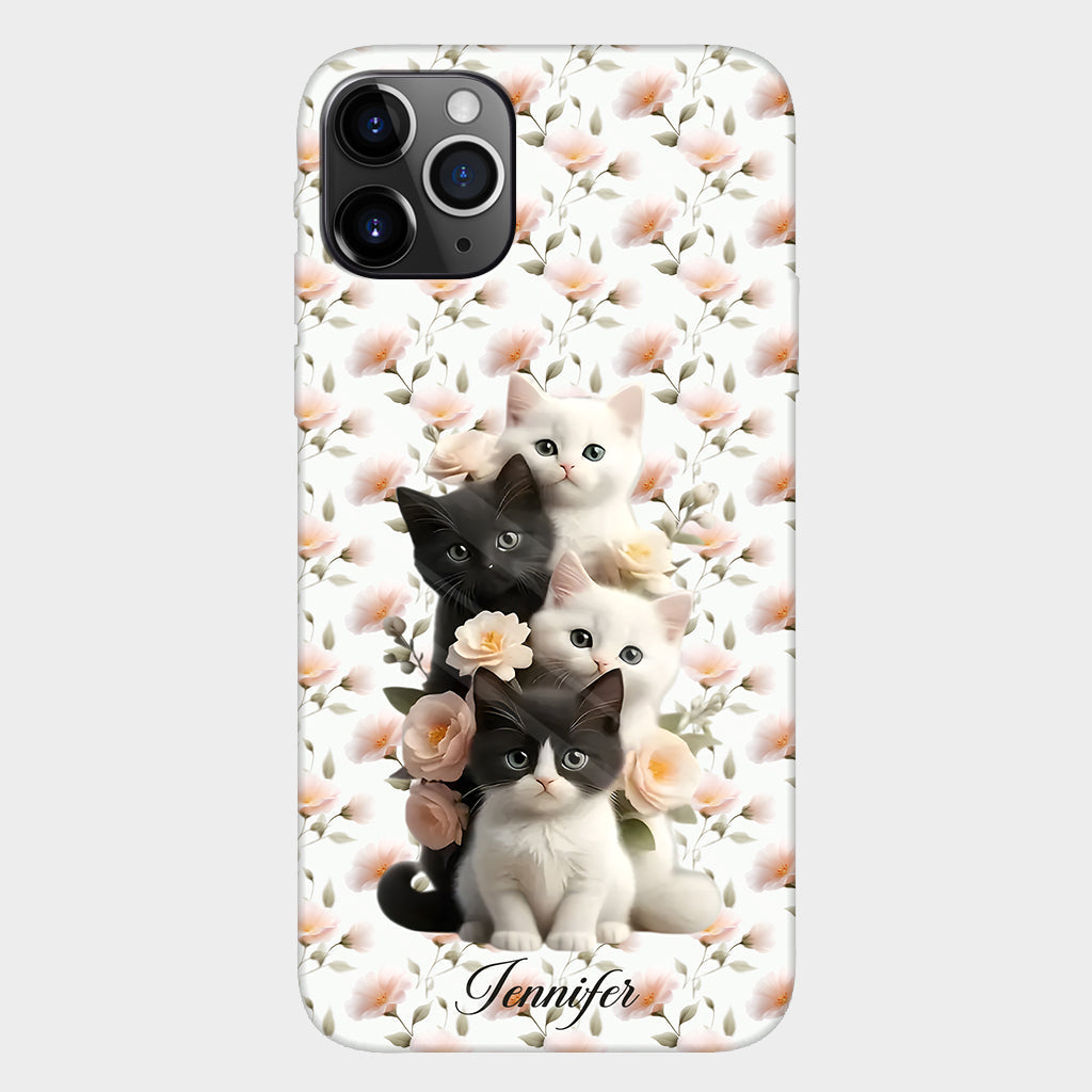 Cute Kittens - Personalized Cat Full Print Phone Case