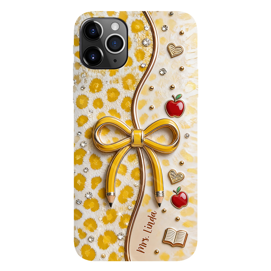 Back To School - Personalized Teacher Full Print Phone Case