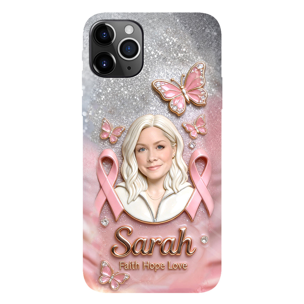 Custom Any Photo - Personalized Breast Cancer Awareness Full Print Phone Case