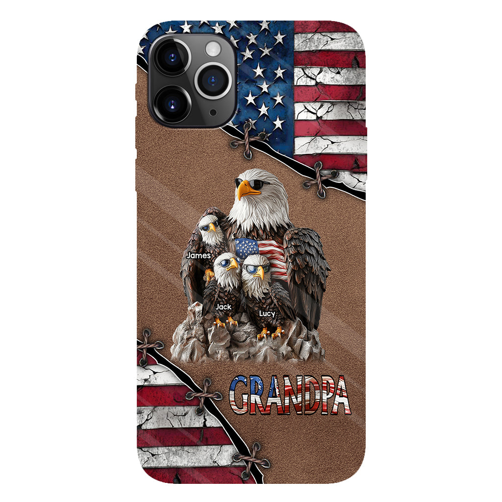 Strong Papa - Personalized Father Full Print Phone Case