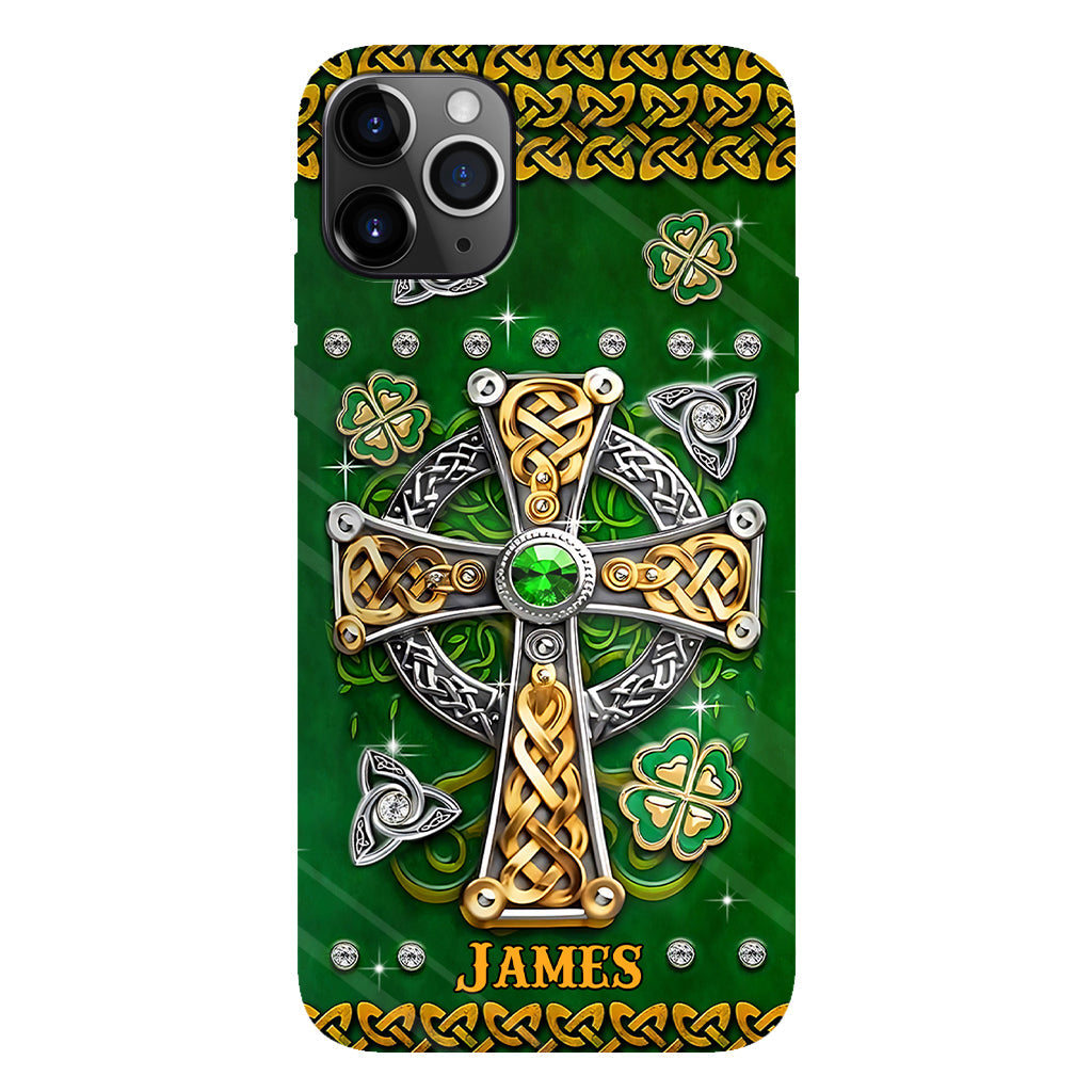Dans mes veines - Coque de téléphone personnalisée avec impression intégrale pour la Saint-Patrick