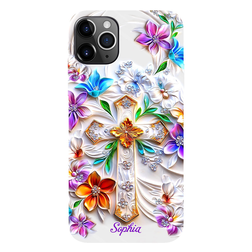 Glaube – Personalisierte Handyhülle mit christlichem Volldruck