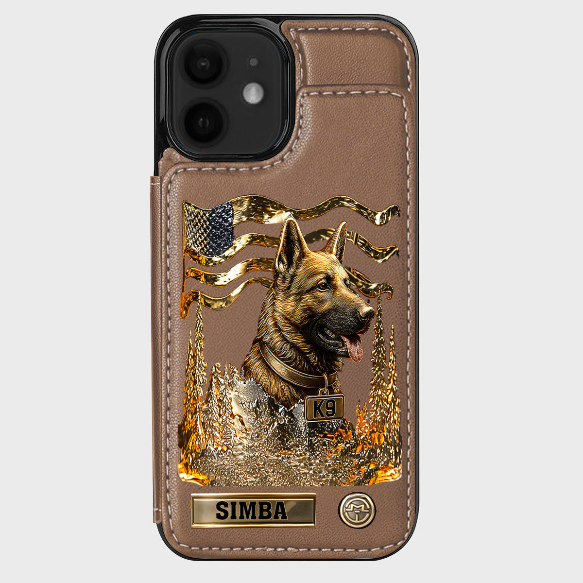 Love My Dog - Personalized German Shepherd Dog Wallet Phone Case