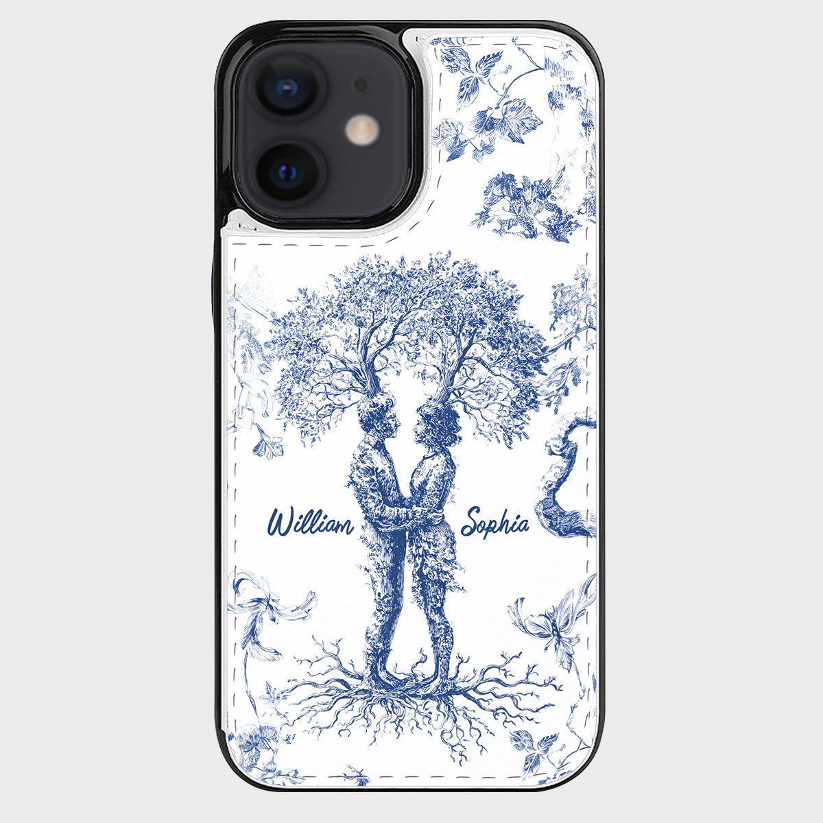 Anniversary Gift Toile De Jouy Style You & Me We Got This - Personalized Couple Foldable Wallet Phone Case