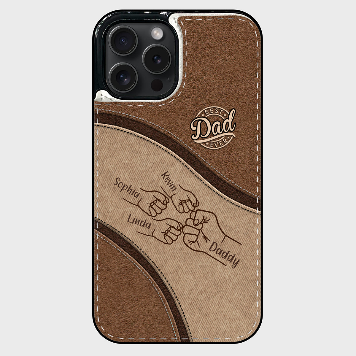 Fist Bump - Personalized Father Foldable Wallet Phone Case