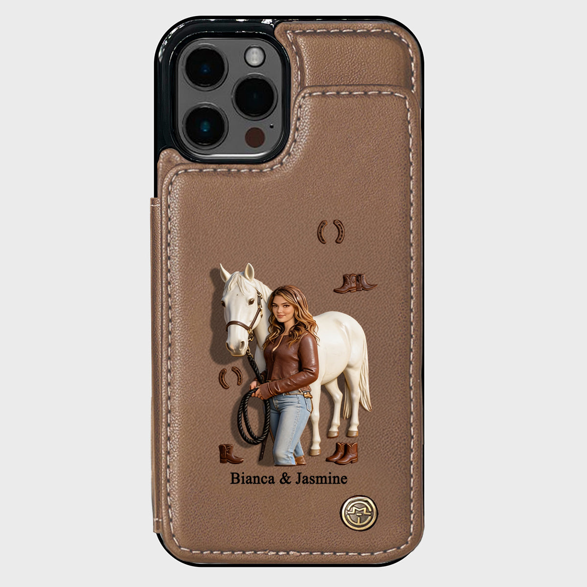 Horse Girl - Personalized Horse Wallet Phone Case