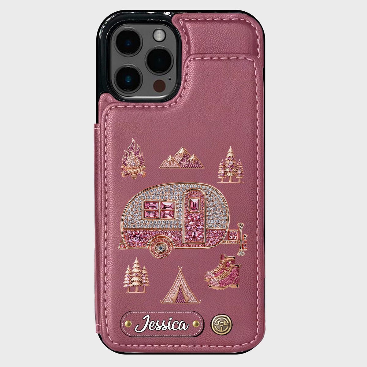 Love Camping - Personalized Camping Wallet Phone Case