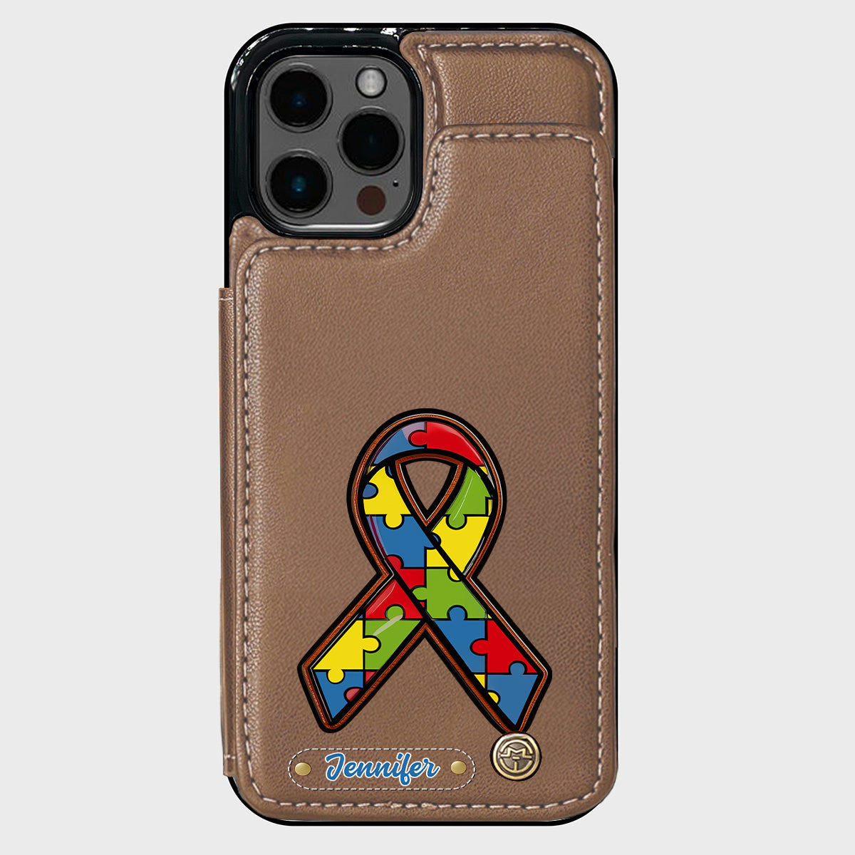 Autism Awareness - Personalized Autism Awareness Wallet Phone Case