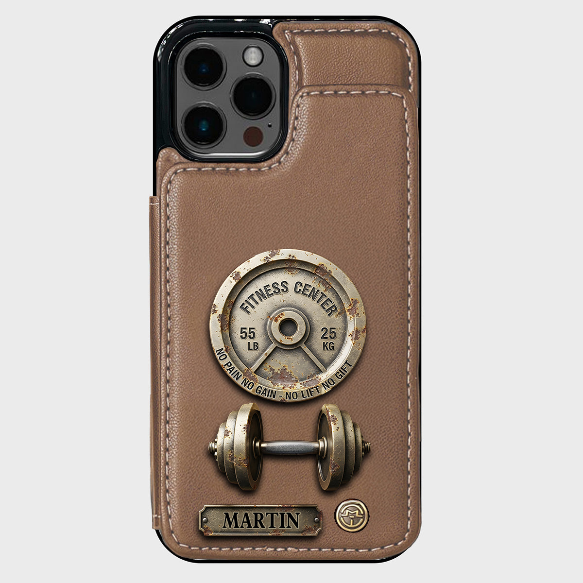 No Pain No Gain - Personalized Fitness Wallet Phone Case