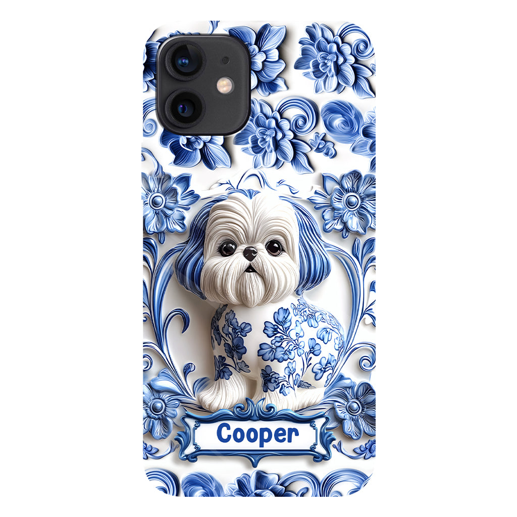 Coque de téléphone personnalisée avec imprimé chien mignon