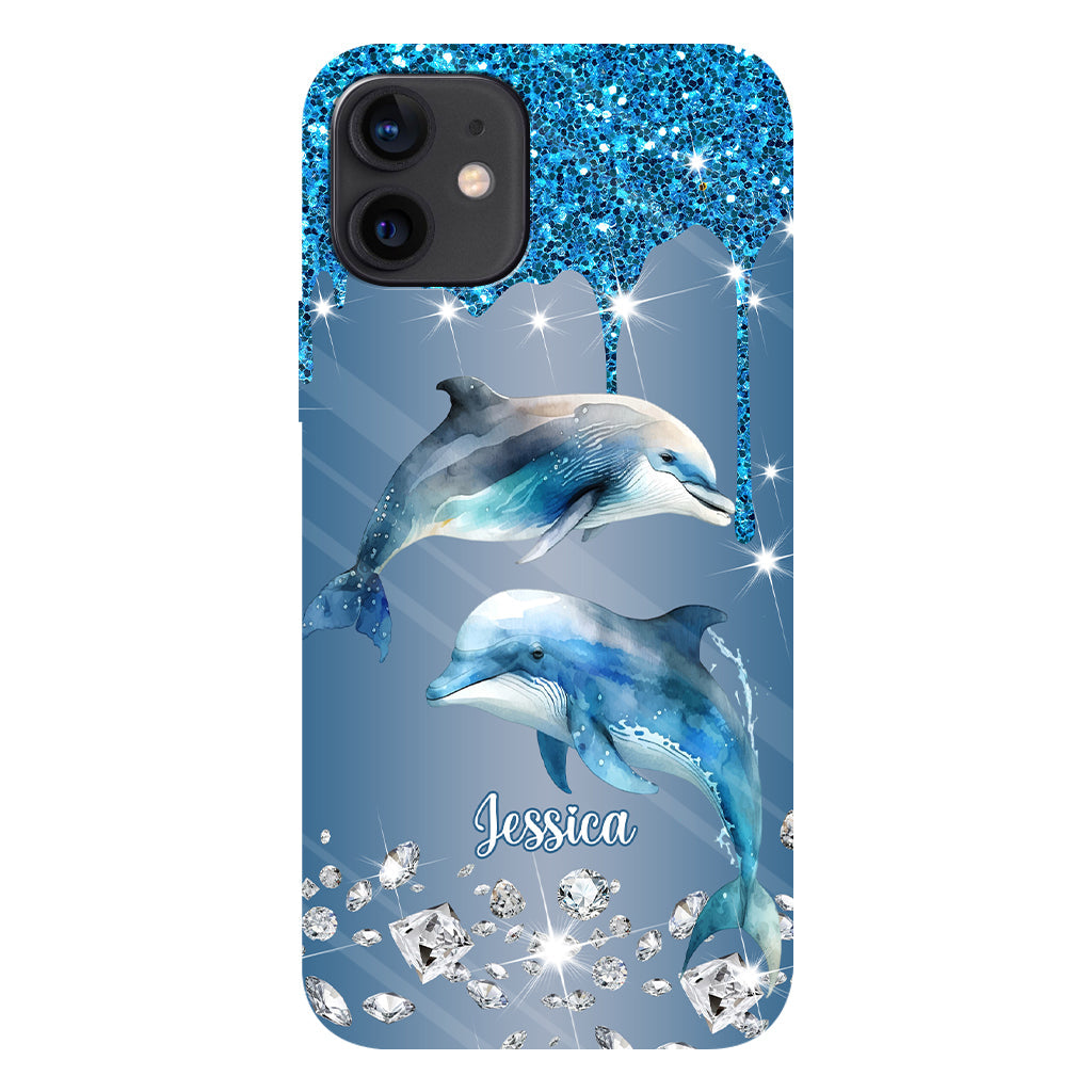 Magnifiques dauphins - Coque de téléphone personnalisée avec impression intégrale de dauphins