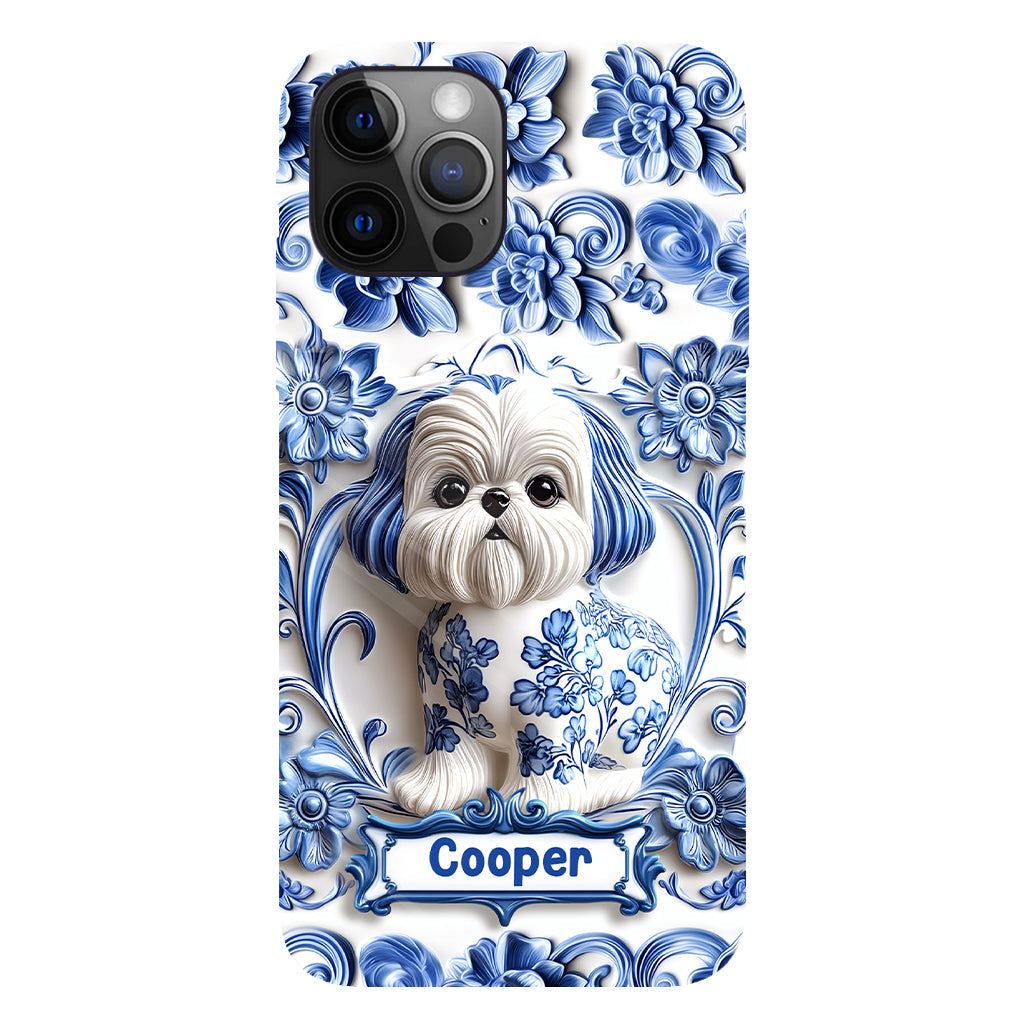Coque de téléphone personnalisée avec imprimé chien mignon