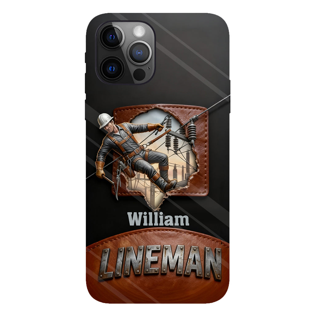 Coque de téléphone personnalisée « Lineman cool » avec impression intégrale